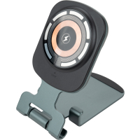 Ładowarka indukcyjna z uchwytem do telefonu, ciemnoszary