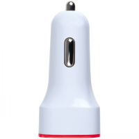 Ładowarka samochodowa USB FRUIT, czerwony