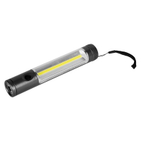 Latarka 1 LED COB szary