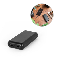 LEAKEY 20. Power bank 20'000 mAh wykonany w ABS pochodzącego z recyklingu (100% rABS)