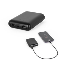 LEAKEY 8. Power bank 8.000 mAh w ABS pochodzącego z recyklingu (100% rABS)