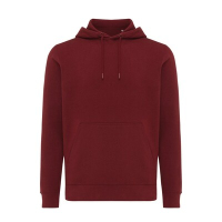 Lekka bluza z kapturem Iqoniq Rila, bawełna z recyklingu czerwony