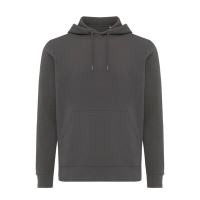 Lekka bluza z kapturem Iqoniq Rila, bawełna z recyklingu szary