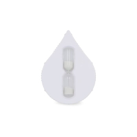 Licznik czasu prysznicowego Kropla wody - 5 min, biały