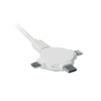 LIGO CABLE - Adapter do kabli 3 w 1, Bialy