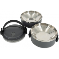 Lunch box HOME, ciemnoszary