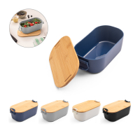 MAHLEB. Szczelne pudełko z PP z bambusową pokrywką