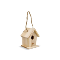 Mała budka dla ptaków wykonana z drewna FSC