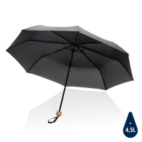Mały bambusowy parasol 20.5" Impact AWARE™ rPET czarny