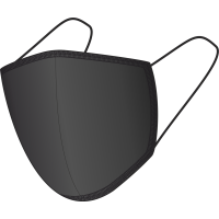 Maseczka bawełniana BLACK-BLACK