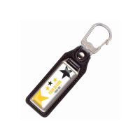 Metalowy brelok, czarno / srebrny matowy