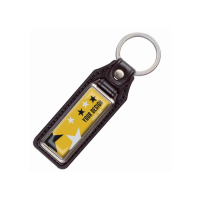 Metalowy brelok, czarno / srebrny matowy