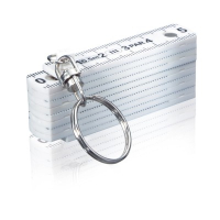 Miara 50cm, składana, brelok biały