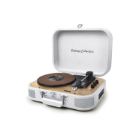 MT-201 | Gramofon Muse vintage Bluetooth i port AUX 2x5W, biały