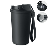 NAKANO - Kubek 400 ml stal recykling, Czarny