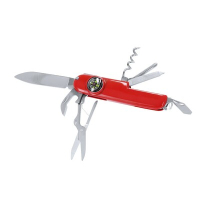 Narzędzie wielofunkcyjne, scyzoryk, 10 funkcji czerwony