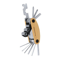 Narzędzie wielofunkcyjne, zestaw narzędzi rowerowych, 15 funkcji beżowy