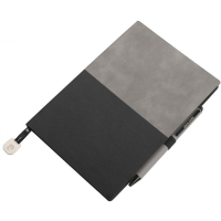 Notatnik A5 w kropki i długopis REPORTER Pierre Cardin, szary