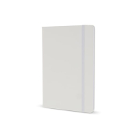 Notatnik A5 z tworzywa PU z kartkami FSC, biały