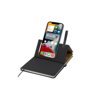 Notatnik ok. A5, stojak na telefon czarny