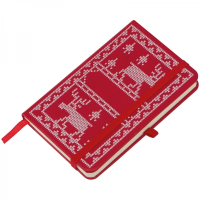 Notes A6 z motywem świątecznym TAMPERE, czerwony