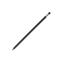 Ołówek z gumką, czarny