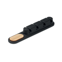 ORDER - Silikonowy organizer kabli, Czarny