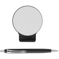 Organizer na biurko, długopis, stojak na telefon czarny