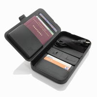 Organizer podróżny, ładowarka bezprzewodowa 3 w 1, 15W czarny