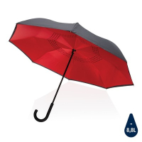 Parasol odwracalny 23" AWARE™ RPET czerwony