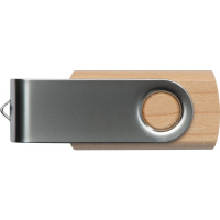 Pendrive drewniany 4 GB LESSINES, brązowy