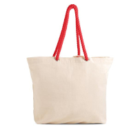 Płócienna torba z uchwytami ściąganymi sznurkiem. / Abano