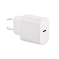 PLUGME - Ładowarka USB 20W z wtyczką EU, Bialy