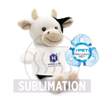 Pluszowa krówka RPET | Mootsy czarno-biały