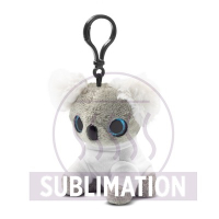 Pluszowy miś koala, zawieszka | Kevin szary