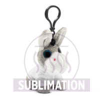 Pluszowy osiołek, zawieszka | Boe szary