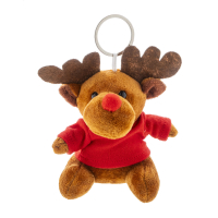 pluszowy świąteczny brelok - renifer