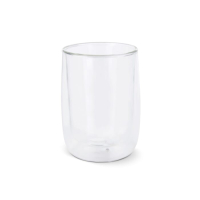 Podwójna szklanka do kawy Marian 320 ml, transparentny