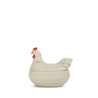 POJEMNIK ELLEN KURA, KREMOWY