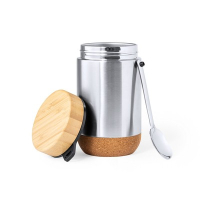 Pojemnik na żywność 450 ml, łyżka neutralny