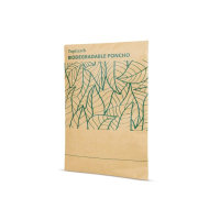 Poncho biodegradowalne, naturalny