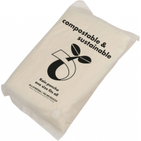 Poncho przeciwdeszczowe biodegradowalne FLEURUS, przeźroczysty