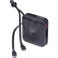 Power bank 10 000 mAh CALAIS, czarny