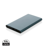 Power bank 4000 mAh z aluminium z recyklingu niebieski