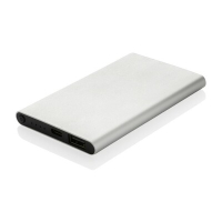 Power bank 4000 mAh z aluminium z recyklingu srebrny
