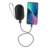 Power bank 4000 mAh z ogrzewaczem do rąk czarny