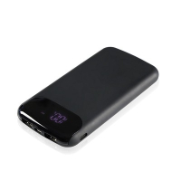 Power bank 8000 mAh Mauro Conti, ładowarka bezprzewodowa 5W | Eric czarny