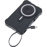 Power bank solarny 10 000 mAh BREDA, czarny