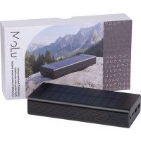 Power bank solarny 20 000 mAh TALLAHASSEE MoLu, czarny