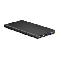POWERFLAT8 - Power bank 8000mAh, Czarny